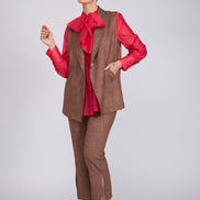 Gilet Kyoto cioccolato