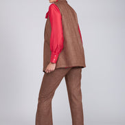 Gilet Kyoto cioccolato