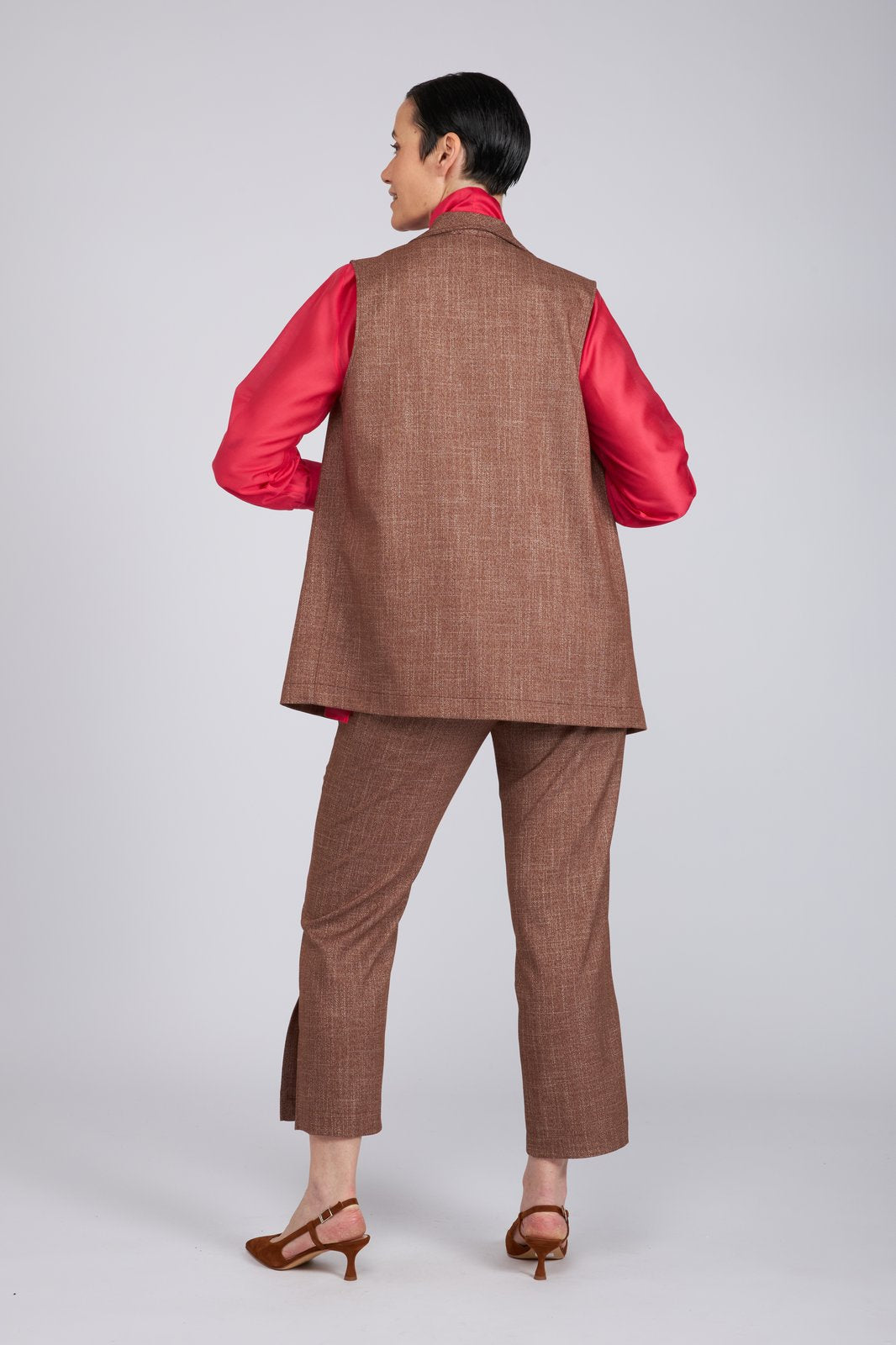 Gilet Kyoto cioccolato
