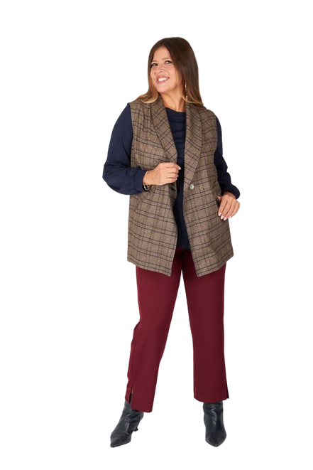 Kyoto Waistcoat in Chocolate
