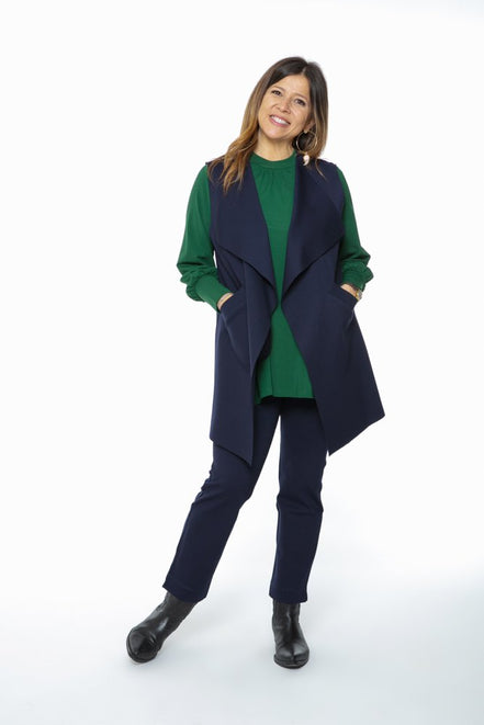 Gilet Barcelona punto milano blu