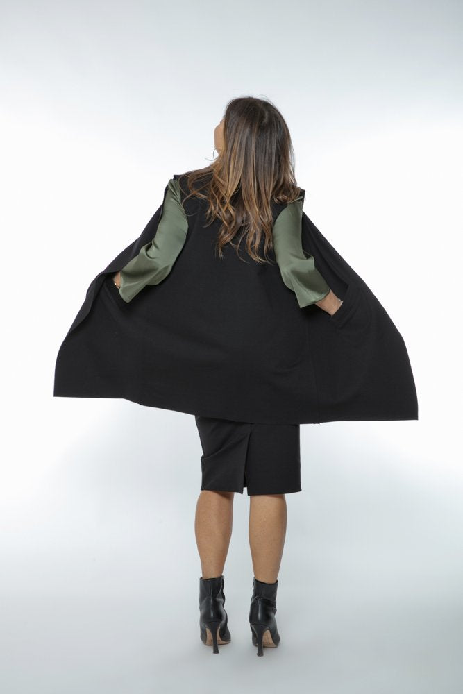 Gilet Barcelona punto milano nero