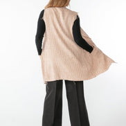 Gilet Barcelona bouclè lurex rosa