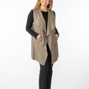 Gilet Barcelona principe di galles beige, nero e rosso