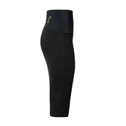 Gonna Tulip longuette punto Milano nero con baschina