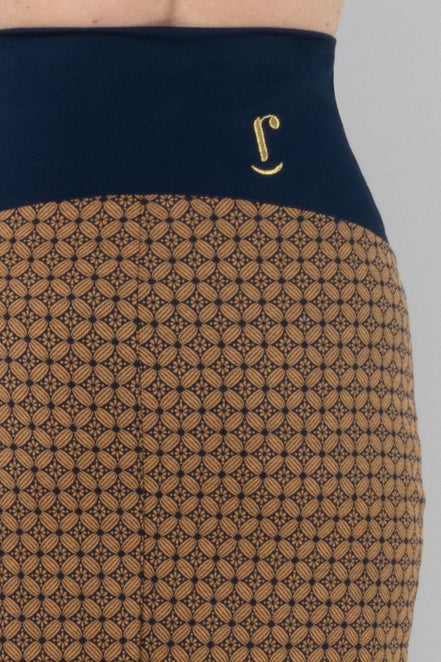Gonna Tulip longuette jacquard con baschina