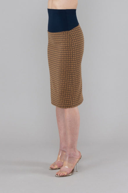 Gonna Tulip longuette jacquard con baschina