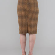 Gonna Tulip longuette jacquard con baschina