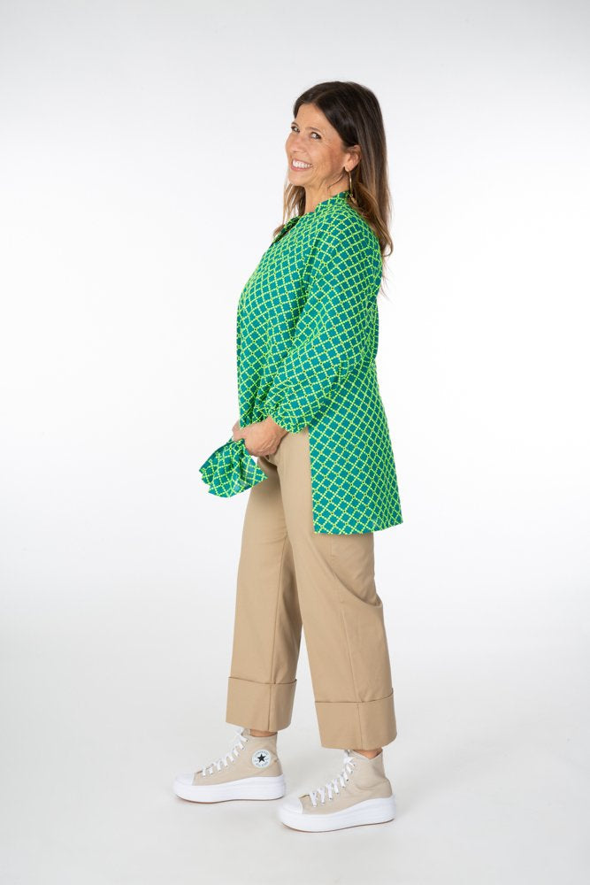 Havana Trousers in Beige with Baschina Waistband