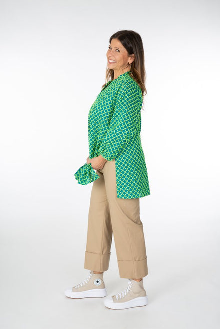Havana Trousers in Beige with Baschina Waistband