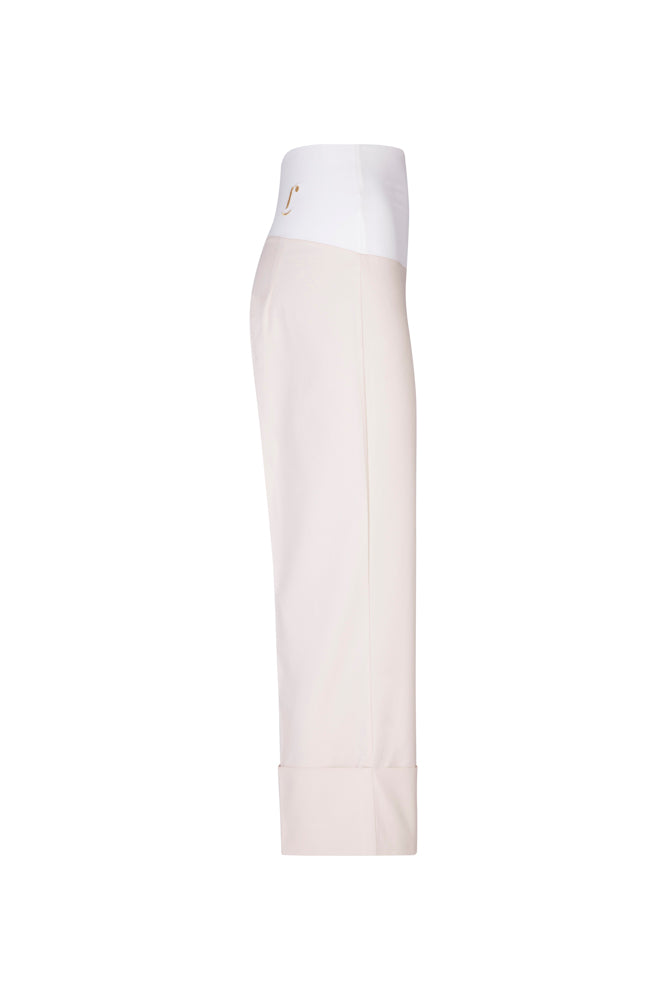 Panta Havana cotone burro con baschina