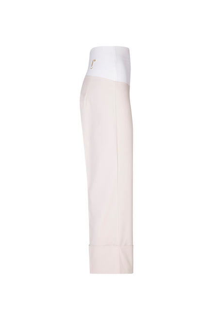 Panta Havana cotone burro con baschina