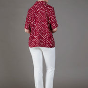 Panta Audrey punto milano cotone bianco