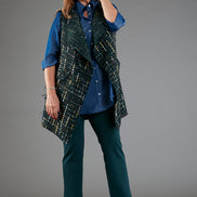 Camicia Milano in satin effetto jeans