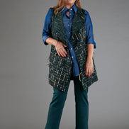 Gilet Barcelona bouclè verde