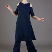 Abito Lea fluido navy