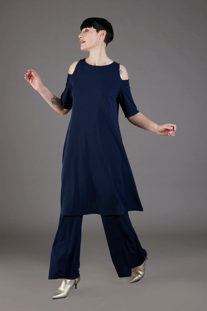 Abito Lea fluido navy