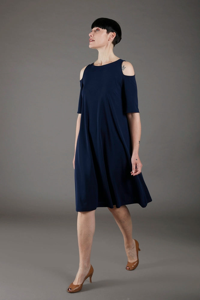 Abito Lea fluido navy