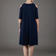 Abito Lea fluido navy
