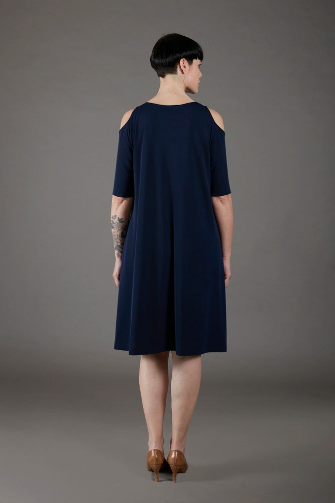 Abito Lea fluido navy