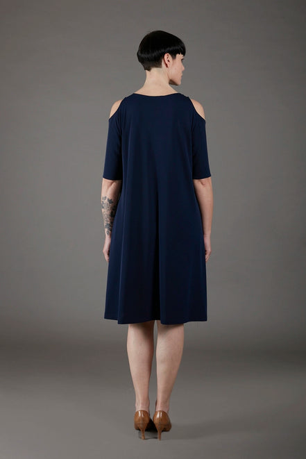Abito Lea fluido navy