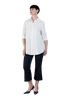 Camicia Milano in plumetis panna