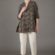 Panta Havana cotone burro con baschina