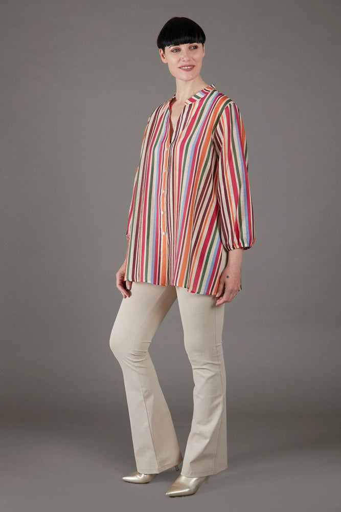 Camicia Vulcano multicolor a righe