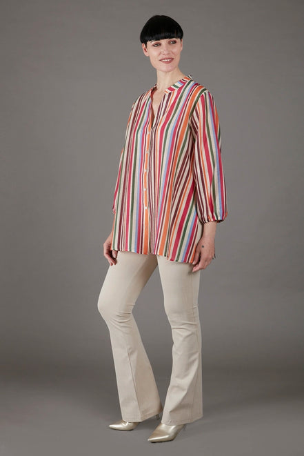 Camicia Vulcano multicolor a righe