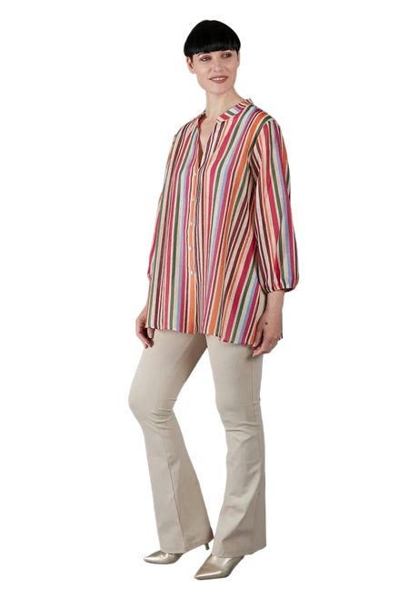 Camicia Vulcano multicolor a righe
