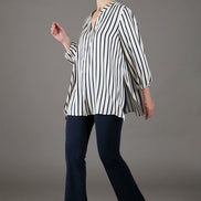 Panta Milano in punto milano cotone blu navy