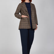 Panta Torino crepe cady blu