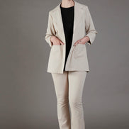 Berlin Blazer in Washed Ecru Jersey