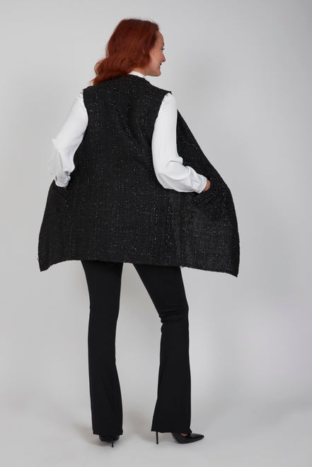 Gilet Barcelona lurex nero