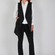 Gilet Barcelona lurex nero