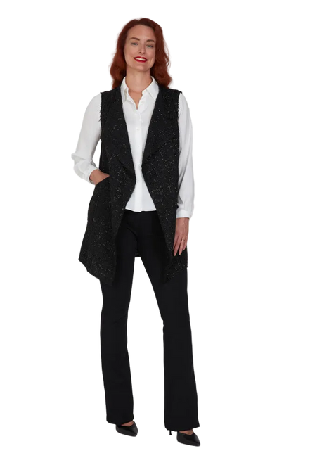 Gilet Barcelona lurex nero