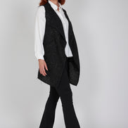 Gilet Barcelona lurex nero
