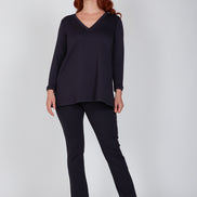 Maglia in scuba blu Istanbul