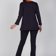 Maglia in scuba blu Istanbul