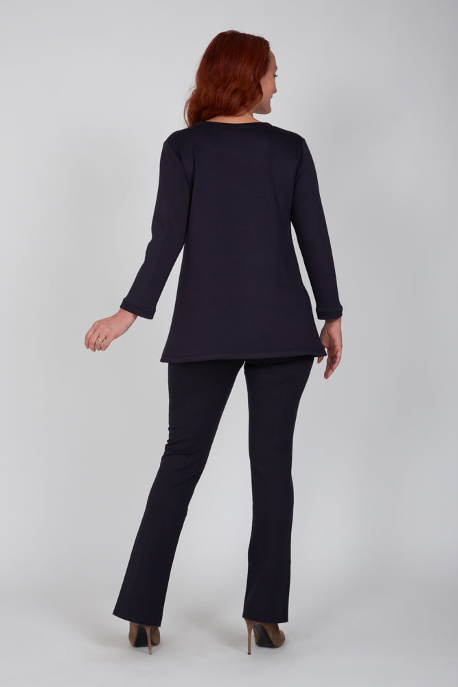 Maglia in scuba blu Istanbul