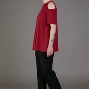 Panta Torino crepe satin nero con baschina