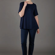 Maglia Mina maniche corte blu
