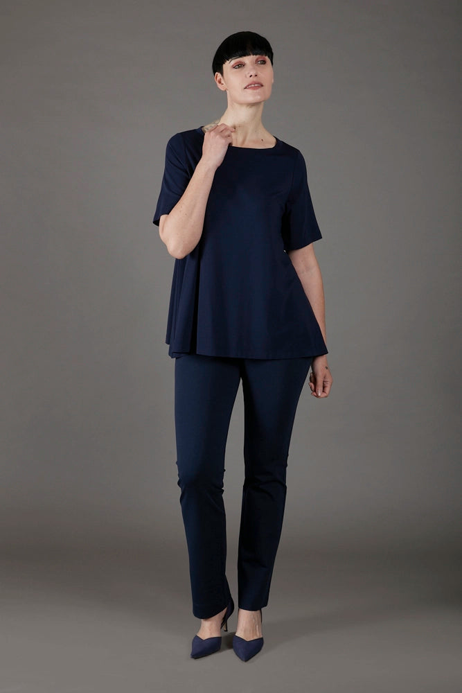 Maglia Mina maniche corte blu