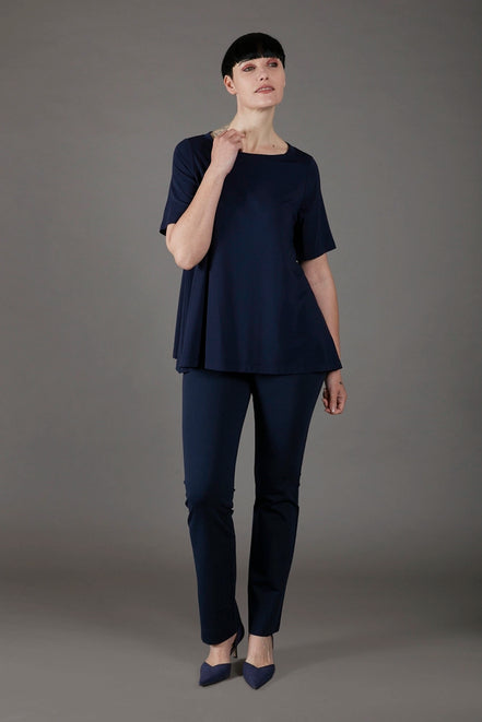 Maglia Mina maniche corte blu