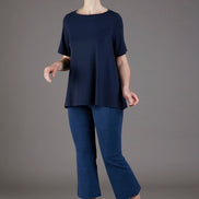 Maglia Mina maniche corte blu