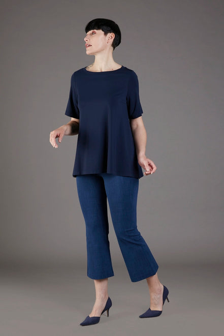 Maglia Mina maniche corte blu