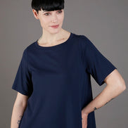 Maglia Mina maniche corte blu