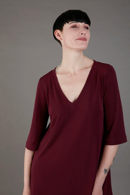 Maglia Napoli fluido vino