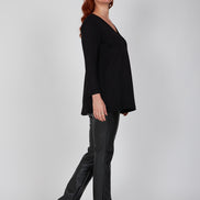 Maglia in scuba nera Istanbul