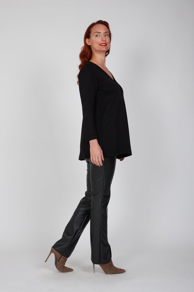 Maglia in scuba nera Istanbul